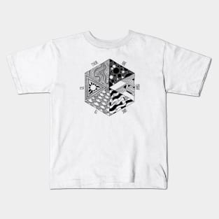 Trippy Hexagon Kids T-Shirt